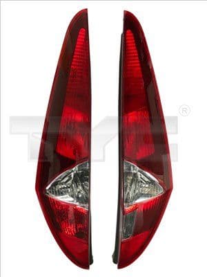 Achterlicht Rechts (kleur indicator wit, kleur van het glas red) past: FIAT PUNTO II 188 Hatchback 09.99-09.03