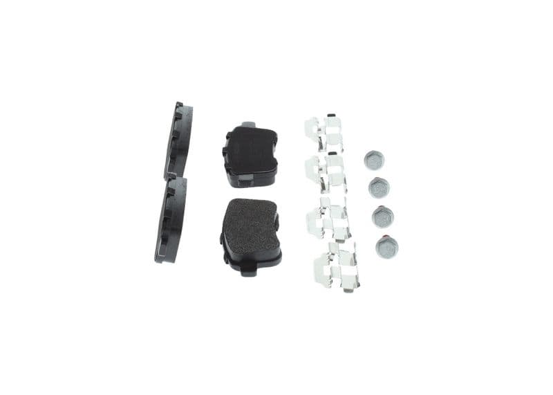 Remblokken set Achter (met bouten  met montage-instructie), past: RENAULT ARKANA I, CAPTUR II, CLIO V, FLUENCE, GRAND SCENIC III, MEGANE, MEGANE III, MEGANE IV, SCENIC III, ZOE 1.0-Electric 11.08-