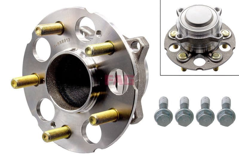 Wiellagerset met naaf Achter Links/Rechts (met hub) (30x151,7x60) past: HONDA CR-V IV 1.6D/2.0 01.12-12.18