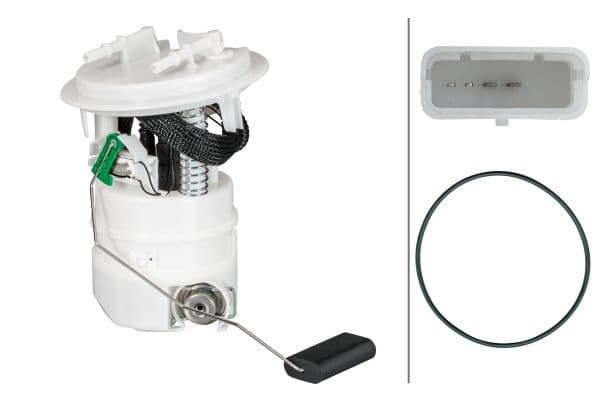 Elektrische brandstofpomp (module) past: CITROEN C4, C4 I, C5 I, C5 II  FIAT SEICENTO / 600  PEUGEOT 3008 I, 307, 308, 308 I, 508 I  RENAULT CLIO II 1.1-3.0 01.98-12.18