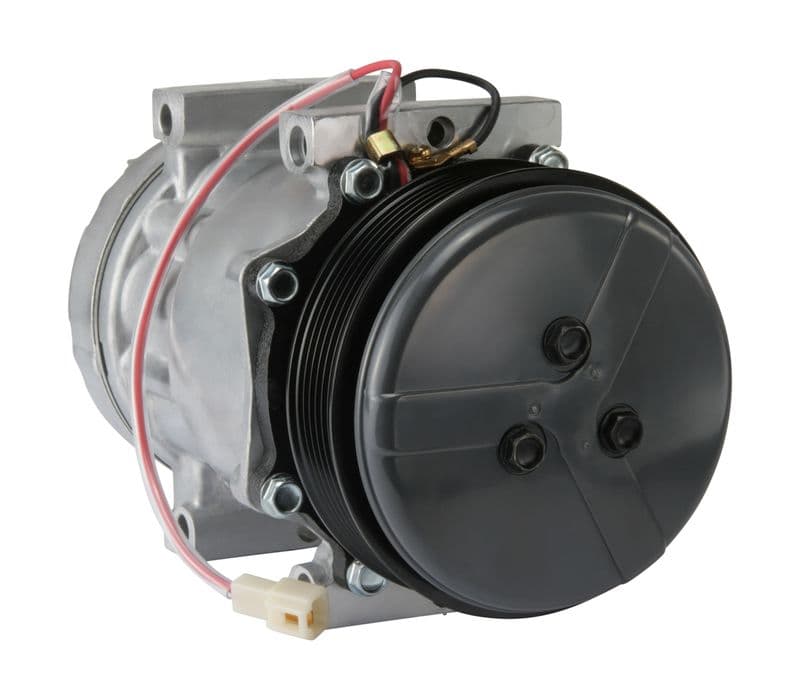 Airconditioning compressor 12V (R134a) past: MASSEY FERGUSON 465, 475, 5410, 5420, 5430, 5440, 5445, 5450, 5608, 5609, 5610, 5611, 5612, 5613, 640, 685, 699, 6495, 6497, 6612, 6613, 6614, 6615