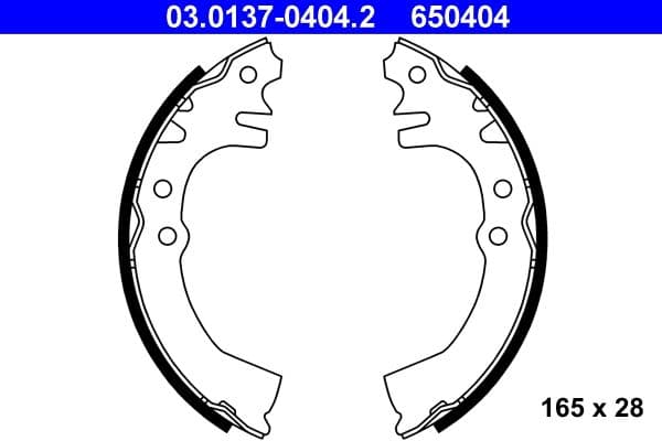 Brake shoe set
