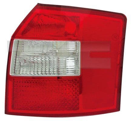Achterlicht Links (kleur indicator wit, kleur van het glas red) past: AUDI A4 B6 Stationwagon 11.00-12.04