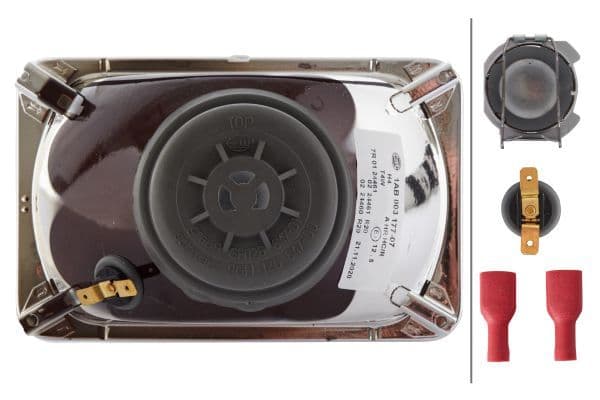 Universele koplamp Links/Rechts (H4/T4W) past: MITSUBISHI 1.6 GLX (A161V), 2.0 GLX (A163V)  TOYOTA 1.6 (TA40, TA60), 1.8 (TA62_, TA62), 2.0 (RT104), 2.2 D (LS110_, LS110), 2.8 (MS1K), 2.8 SI (MS112)