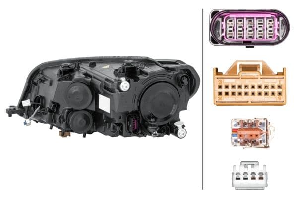 Koplamp Rechts (D3S/LED/W21, elektrisch, met motor) past: VW CADDY IV 05.15-09.20