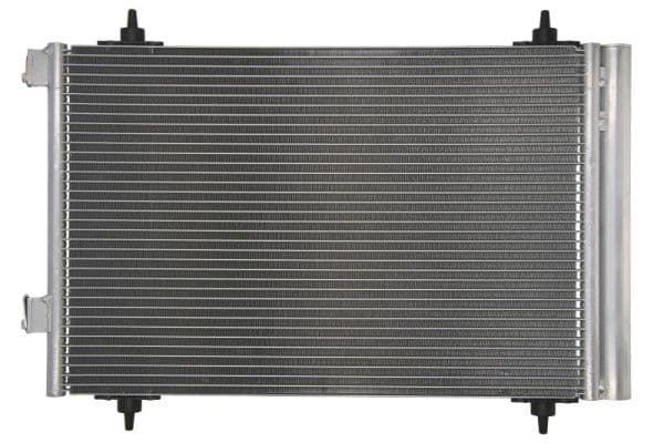 A/C condensator (met droger) past: CITROEN BERLINGO, BERLINGO MULTISPACE, C4, C4 I, C4 PICASSO I  PEUGEOT 307, 308 I, PARTNER, PARTNER ORIGIN, PARTNER TEPEE 1.4-2.0D 08.00-