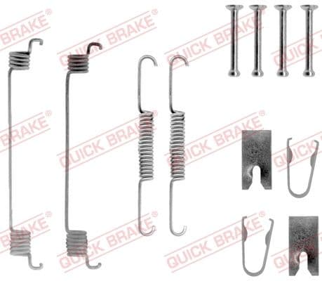 Accessory Kit, brake shoes