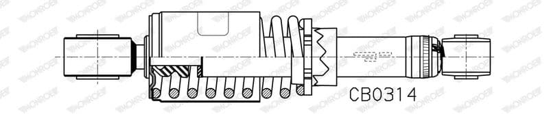 Schokdemper bestuurderscabine Voor Links/Rechts past: IVECO STRALIS I, STRALIS II, TRAKKER I, TRAKKER II 03.03-