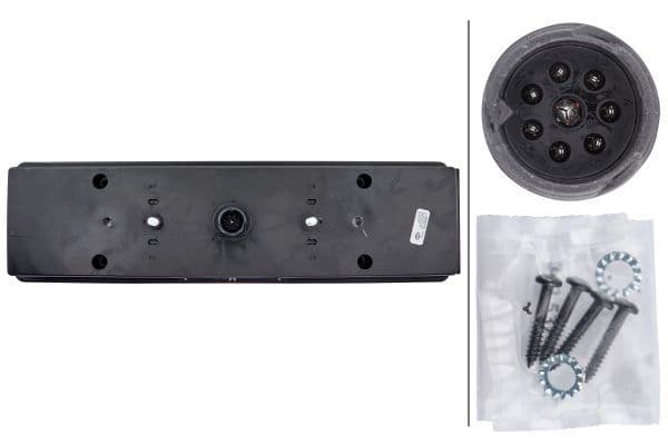 Achterlicht Links (P21W/R5W, 12/24V, met indicator, anti-fog licht, achteruitrijlicht, met stoplicht, parkeerlicht, met plaatverlichting) past: MERCEDES ATEGO, VARIO, VARIO (B667, B670 09.96-