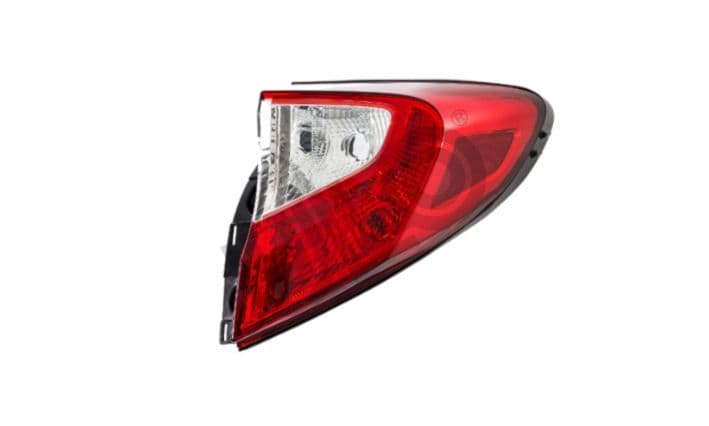 Achterlicht Rechts (extern, kleur indicator wit, kleur van het glas red) past: TOYOTA C-HR 1 10.16-04.19