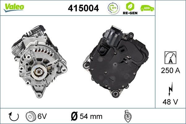 (EN) Starter-alternator, gereviseerd, 48V, 250A, past: LAND ROVER DISCOVERY SPORT 2.0 09.20-