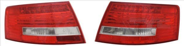 Achterlicht Links (LED, kleur van het glas red) past: AUDI A6 C6 Saloon 05.04-10.08