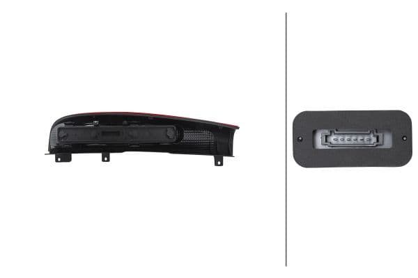 Achterlicht Rechts (P21/5W/P21W, kleur indicator wit, kleur van het glas red/transparant, anti-fog licht, achteruitrijlicht) past: MERCEDES VITO / VIANO W639 09.03-06.14