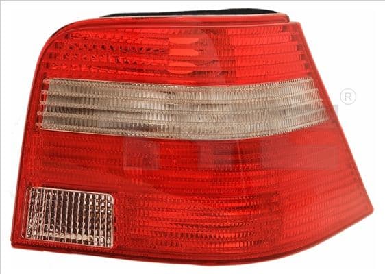 Achterlicht Rechts (Achter, P21W/RY10W, kleur indicator wit, kleur van het glas red) past: VW GOLF IV Hatchback 08.97-06.06