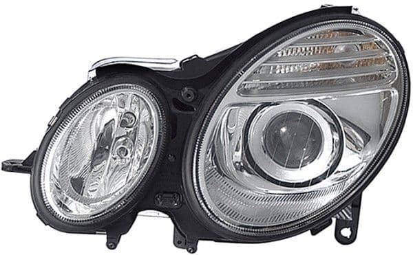 Koplamp Rechts (bi-xenon/halogeen, D1S/H7/PY21W, met gloeilamp, kleur invoegen: verchroomd) past: MERCEDES E T-MODEL (S211), E (VF211), E (W211)