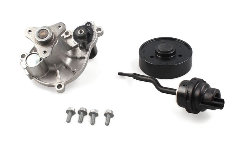 Waterpomp, met pakking (met een geïntegreerde uitschakelaar) past: BMW 1 (F20), 1 (F21), 2 (F22, F87), 2 (F23), 3 (F30, F80), 3 (F31), 3 (G20, G80, G28), 3 GRAN TURISMO (F34) 1.5D/1.6/2.0 06.15-
