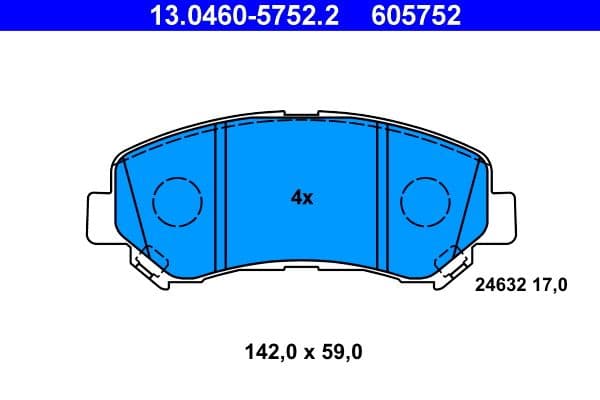 Remblokken set Voor , past: NISSAN JUKE, MAXIMA VII, NAVARA, QASHQAI I, QASHQAI II, ROGUE, X-TRAIL, X-TRAIL II  SUZUKI KIZASHI 1.5D-3.5 05.98-