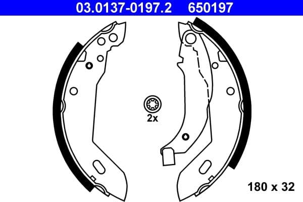 Brake shoe set