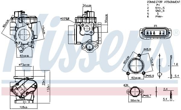 EGR-klep past: CITROEN JUMPER III  OPEL MOVANO A, VIVARO A  RENAULT MASTER II, TRAFIC II 2.2D/2.5D 10.03-