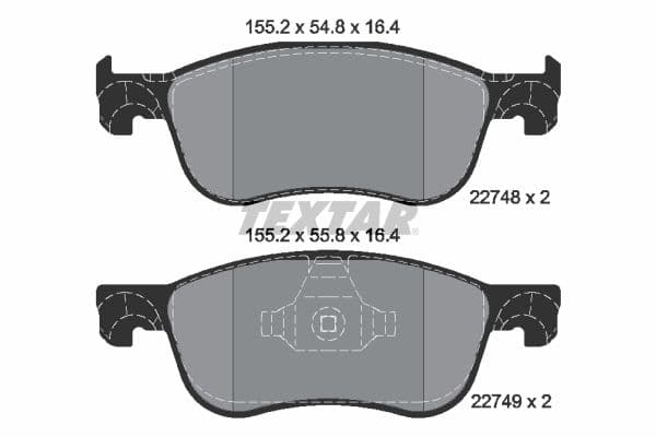 Remblokken set Voor , past: FORD FIESTA VII 1.0-1.5D 05.17-
