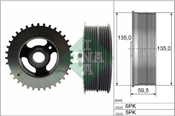 Belt Pulley, crankshaft