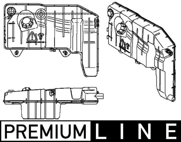 Koelvloeistof expansievat (met stekker, met niveausensor) past: IVECO STRALIS I, TRAKKER I, TRAKKER II  IRISBUS CITELIS, CREALIS 04.98-