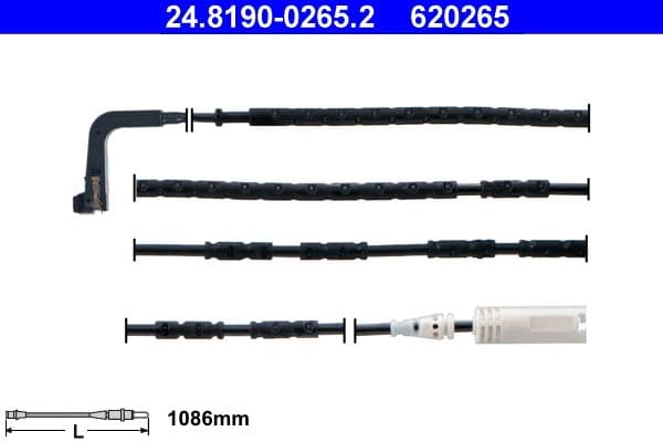 Sensor remblokslijtage Achter past: BMW 1 (E81), 1 (E82), 1 (E87), 1 (E88), 3 (E90), 3 (E91), 3 (E92), 3 (E93) 1.6-4.4 06.04-12.13