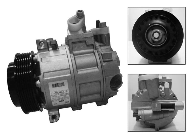 Airconditioning compressor past: MERCEDES C (C204), C (CL203), C T-MODEL (S203), C T-MODEL (S204), C (W203), C (W204), CLC (CL203), CLK (A209), CLK (C209), CLS (C218) 1.6-5.5 05.02-