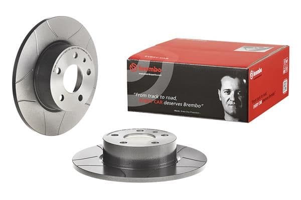 Brake disc, BREMBO Max, 1pcs, Cut, Achter   Links/Rechts, buitendiameter 251 mm, dikte 10 mm, past: ALFA ROMEO 147, 156, 164  FIAT BRAVO II, CROMA, STILO  LANCIA DELTA I 1.2-3.0 07.86-12.14