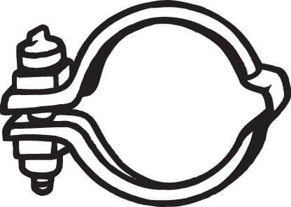 Uitlaatsysteem sluiting (93mm) past: MERCEDES A (W169), B SPORTS TOURER (W245), C T-MODEL (S202), C (W202), E T-MODEL (S210), E (VF210), E (W210), G (W461), G (W463), GL (X164) 1.6-5.3 10.85-