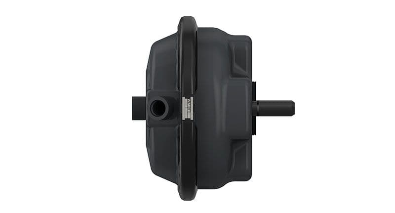 Siłownik hamulcowy (hamulce tarczowe) Typ 24. Długość tłoczyska 15 mm. Z mieszkiem gumowym. Wydatek siły: 8500 N / 6  bar