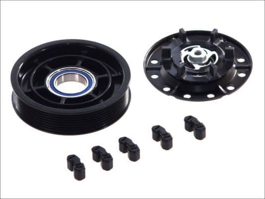 Airco compressor koppeling compleet (DENSO 5SE12C 7PK 130mm) past: TOYOTA AVENSIS, COROLLA VERSO 1.8-2.4 03.03-03.09