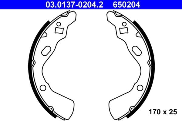 Brake shoe set
