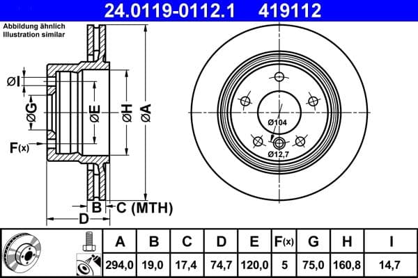 Brake disc Achter Links/Rechts past: BMW 3 (E46), Z4 (E85), Z4 (E86) 2.0-3.0 12.98-02.09