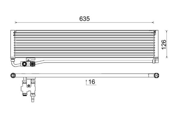 Olie radiator past: MERCEDES CLS (C218), CLS SHOOTING BRAKE (X218), E (A207), E (C207), E T-MODEL (S212), E (W212), SL (R231) 1.8-5.5 01.09-04.20