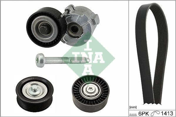 V-snaren set (met rollen) past: OPEL SIGNUM, VECTRA C, VECTRA C GTS 1.9D 04.04-01.09