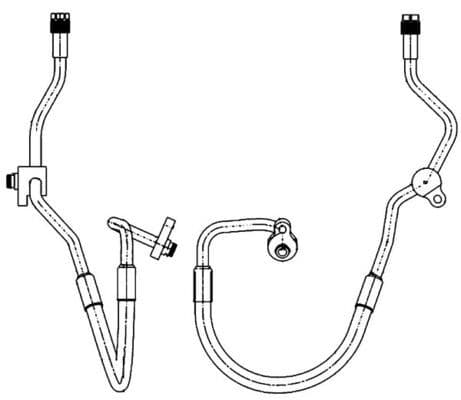 Airco slang/pijp (van aircocompressor naar condensor) past: FORD GALAXY II, MONDEO IV, S-MAX 2.3 07.07-06.15