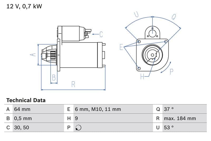 Starter (12V, 0,7kW, gereviseerd) past: RENAULT CLIO I, CLIO II, CLIO III, CLIO IV, KANGOO, KANGOO EXPRESS, MODUS, SCENIC I, THALIA I, TWINGO I 1.0-1.9D 01.96-