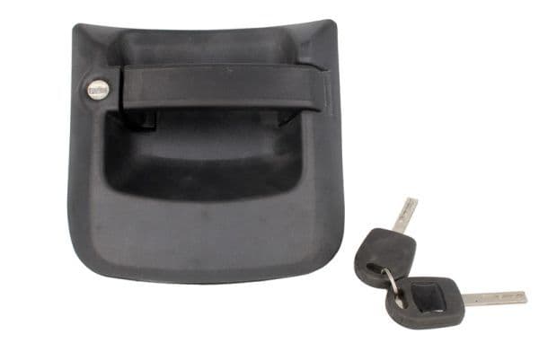 Door handle Links (met de sleutel, extern, met slot) past: MAN TGA, TGL I, TGS I, TGX I 10.5D-6.9D 04.00-
