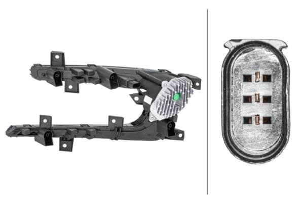 Dagrijlichten Rechts (LED, lichtfuncties: dagrijlichten) past: VW GOLF VII 08.12-12.20