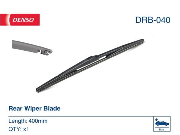 Wisserblad Standaard Achter met spoiler (1pcs) DRB 400mm past: LEXUS GX, RX  TOYOTA AVENSIS VERSO, LAND CRUISER PRADO, PREVIA II, PREVIA III, PRIUS, YARIS VERSO 08.99-