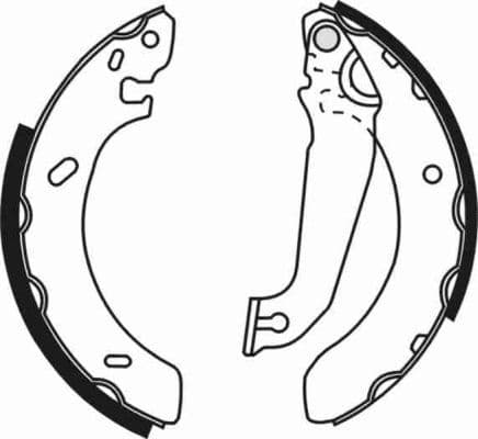 Remschoen past: FORD ESCORT V, ESCORT V EXPRESS, ESCORT VI, ORION III 1.3-2.0 07.90-08.02