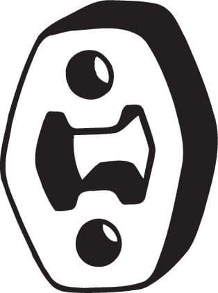 Uitlaatsysteem hanger past: VOLVO S40 I, V40, V50  CHEVROLET EPICA, EVANDA, MATIZ, SPARK  CITROEN C-CROSSER, C-CROSSER ENTERPRISE  FIAT SEDICI  FORD FIESTA IV, FOCUS I, MONDEO I 0.8-5.0 10.79-