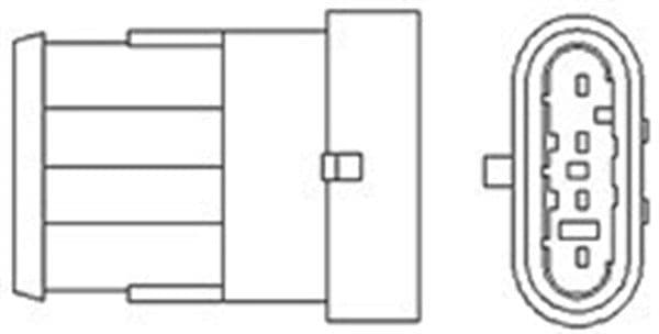 Lambda sonde (aantal draden 4, 700mm) past: FIAT MAREA, MULTIPLA 1.6/1.6CNG 09.96-06.10