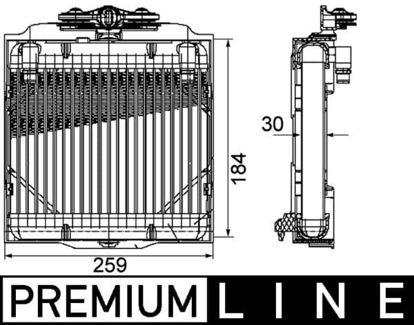 Olie radiator past: BMW 5 (F10), 5 (F11), 5 GRAN TURISMO (F07), 6 (F12), 6 (F13), 6 GRAN COUPE (F06), 7 (F01, F02, F03, F04) 3.0-6.0 09.08-10.18