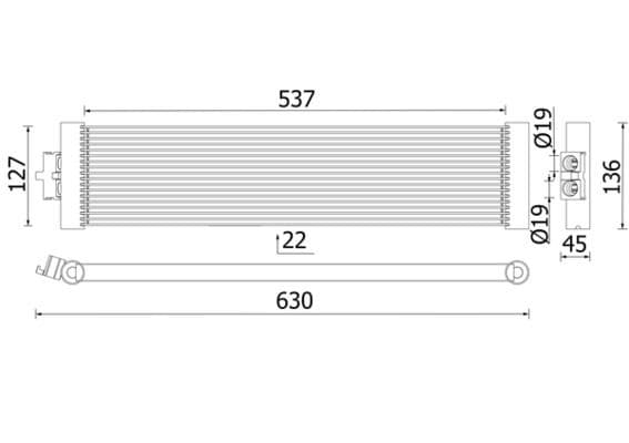 Olie radiator past: BMW 5 (G31) 2.0 07.17-