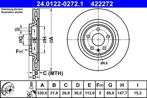 Brake disc Achter Links/Rechts past: AUDI A1, A3, A4 ALLROAD B8, A4 ALLROAD B9, A4 B8, A4 B9, A5, A6 ALLROAD C7, A6 ALLROAD C8, A6 C7, A6 C8, A7, A8 D4, A8 D5, Q2, Q3, Q5, Q7 1.0-Electric 02.98-