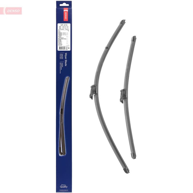 Wisserblad voegloos Voor 650/475mm past: BMW 2 (F45), 2 GRAN TOURER (F46), 5 (G30, F90), 5 (G31), 7 (G11, G12)  FIAT TALENTO  JAGUAR F-PACE  LAND ROVER RANGE ROVER VELAR  NISSAN NV300 05.14-