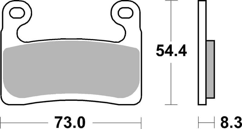 Brake pads Voor, beoogd gebruik: route, materiaal: sinter-LA, 54,4x73x8,3mm past: BMW R, S 1000/1250 2010-2022