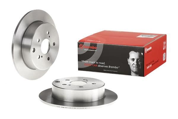 Brake disc Achter Links/Rechts past: TOYOTA COROLLA VERSO 1.6-2.2D 04.04-03.09